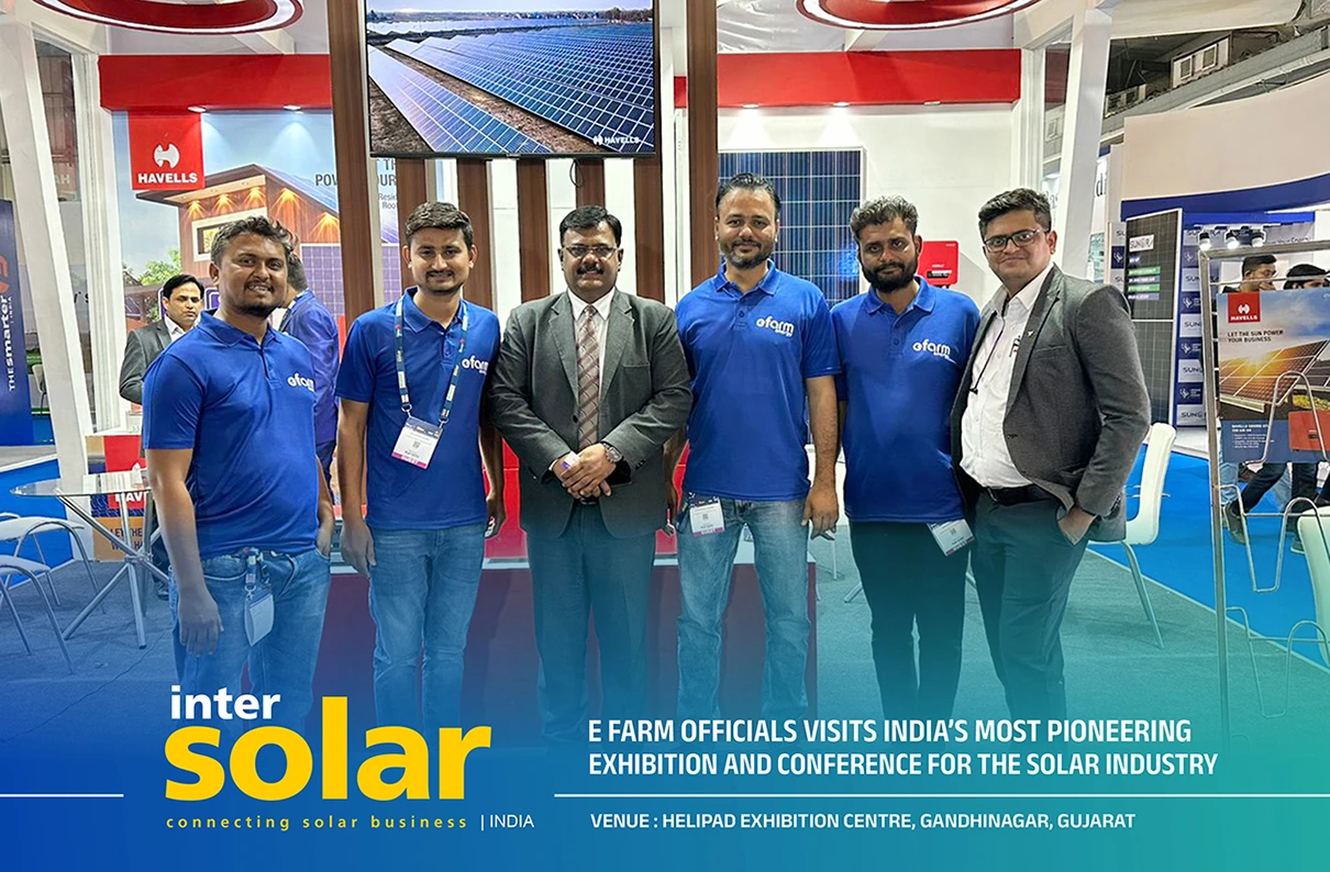 Efarm visits intersolar India expo 2022.