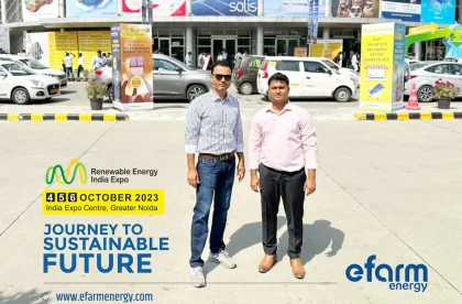 Efarm visits Renewable Energy India Expo 2023.