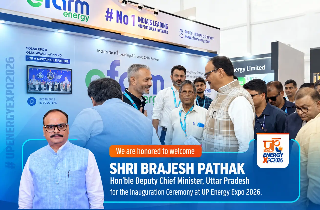 Deputy Chief Minister of UP Visits Efarm at UP Energy Expo 2026
